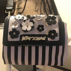 Betsey Johnson Black & White Purse